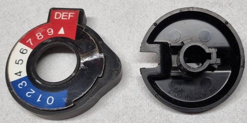 Bouton réglage chauffage