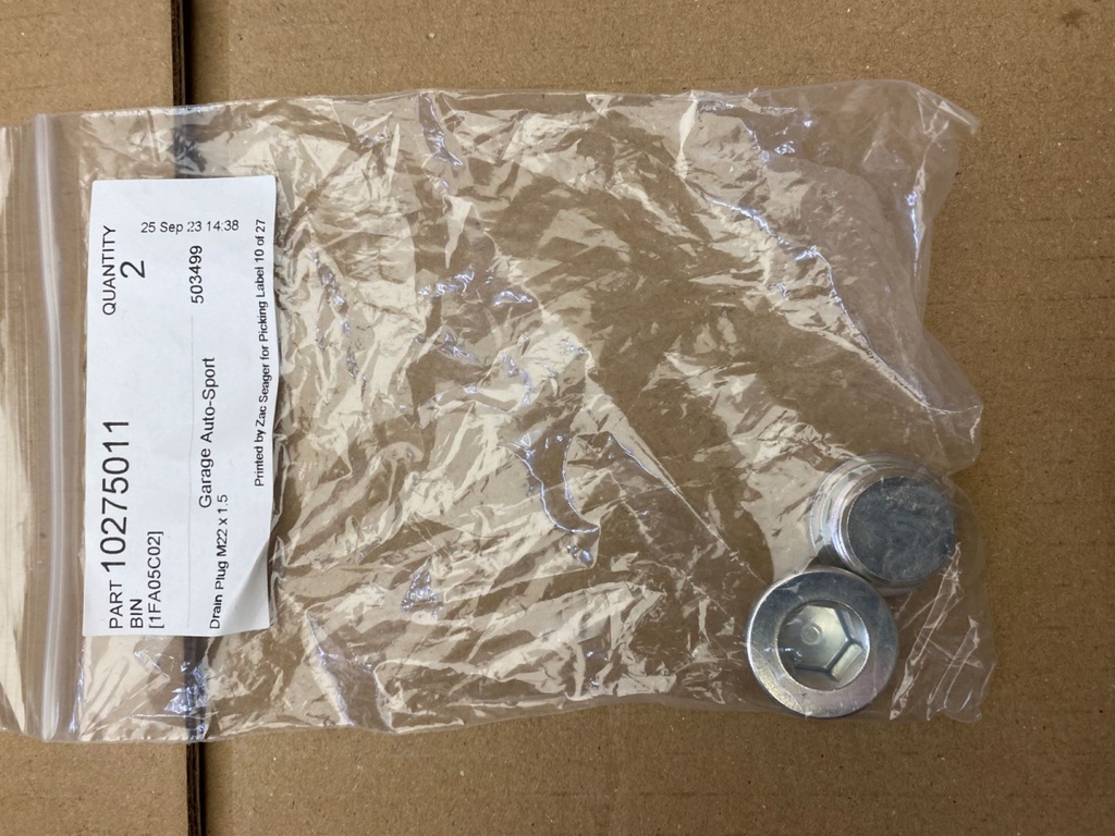 Bouchon de vidange M22 x 1,5 