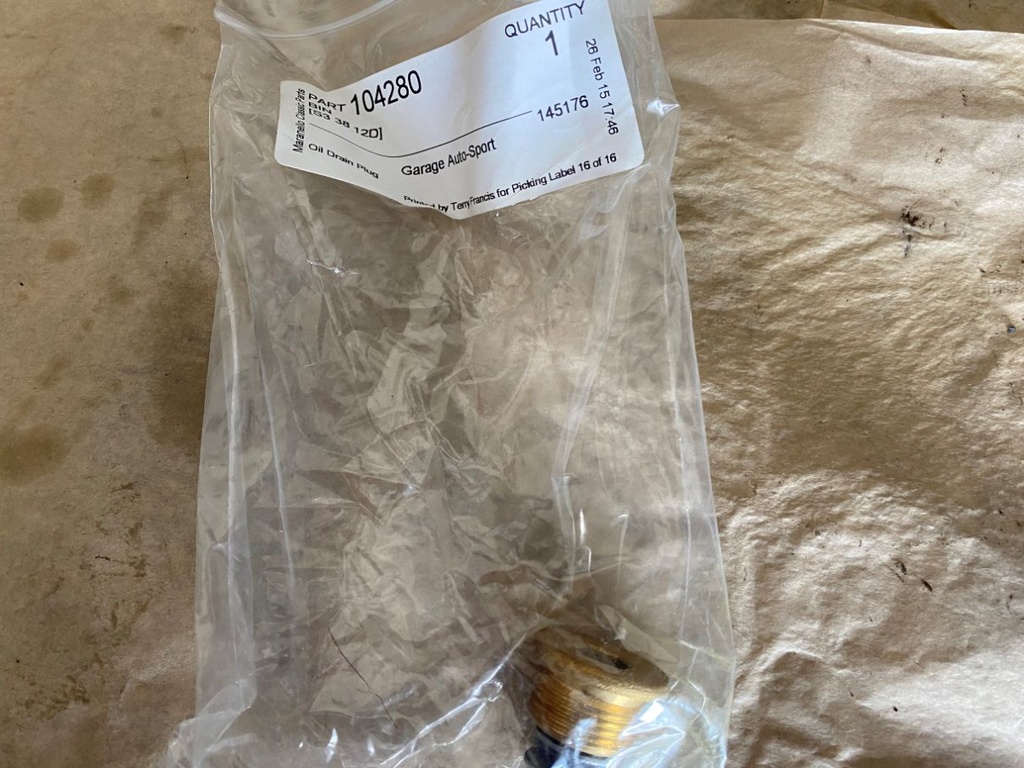 Bouchon de vidange d'huile M22 x 1.5 