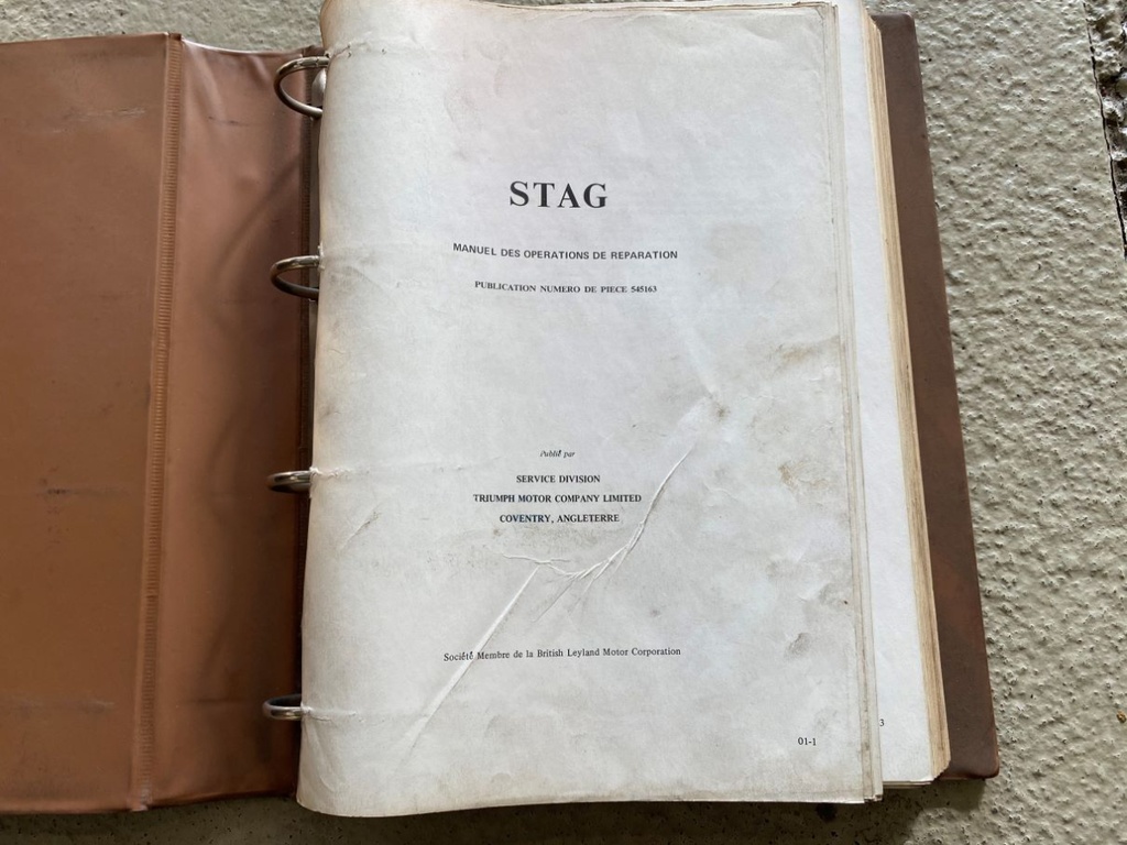  Instruction Book, (Manuel atelier ) Original