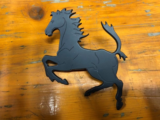 MOTIF CHEVAL CABRÉ NOIR