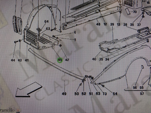 Grille Bouclier pare-gravier inférieur RH