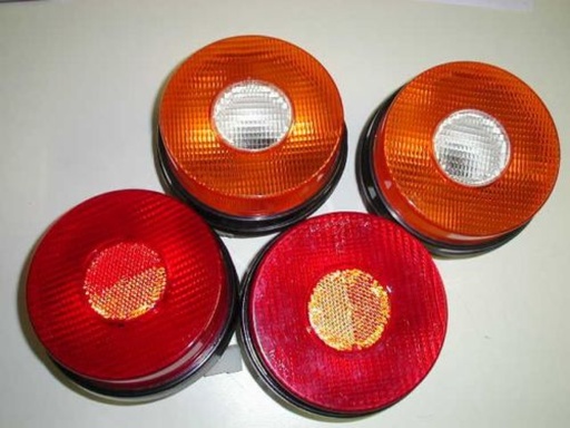 2x Feu stop/arrière Carello & 2x Témoin lumineux arrière 