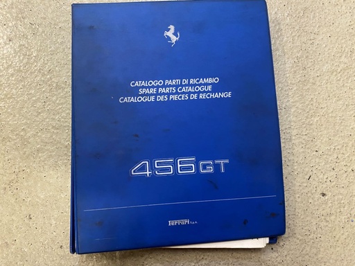 Catalogue des pièces de rechange, avec négatifs des planches , Notice en italien, anglais, français