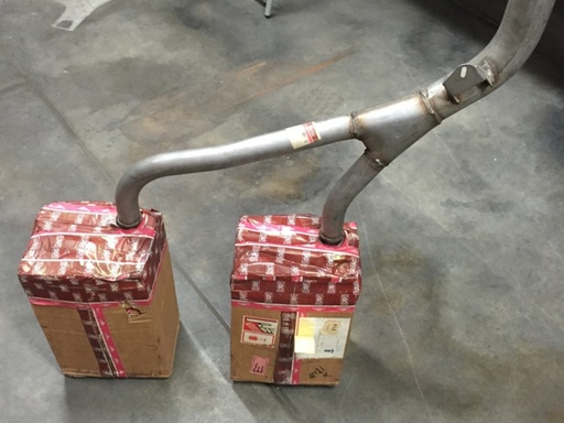  TWIN SILENCER & PIPES