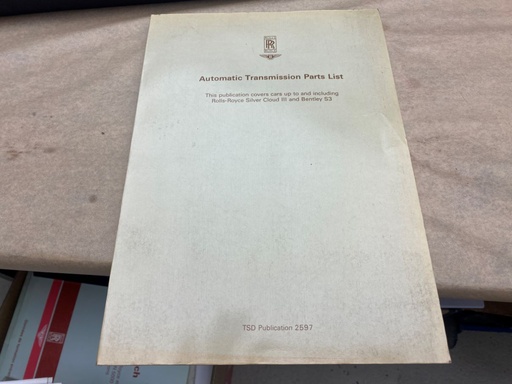 Liste des pieces "TRANSMISSION AUTOMATIQUE " 
