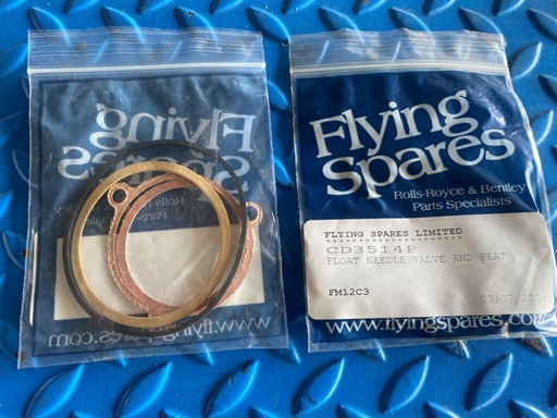 Flotteur du carburateur contenant l'aiguille et le siège et les joints 