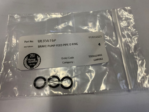 Joint torique qui scelle le tuyau d'alimentation de la pompe de frein & Tuyaux de direction assistée sur les modèles SZ de 1980 à 2003 